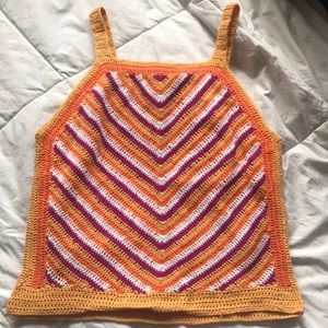 Crochet cropped top